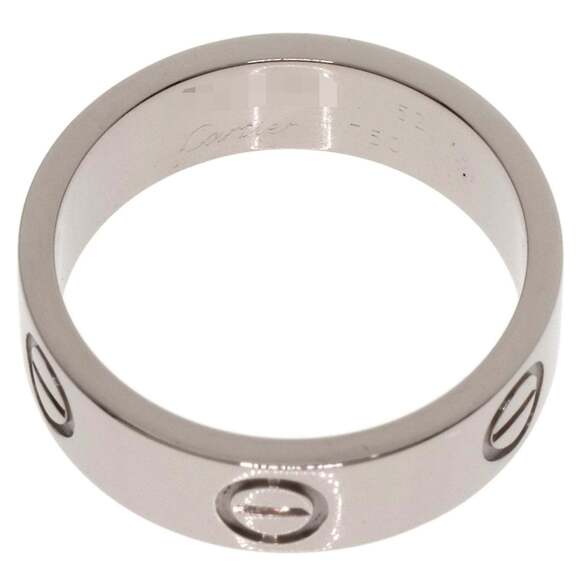 CARTIER Authentic 18k Silver Love Ring #52 - Picture 4 of 6